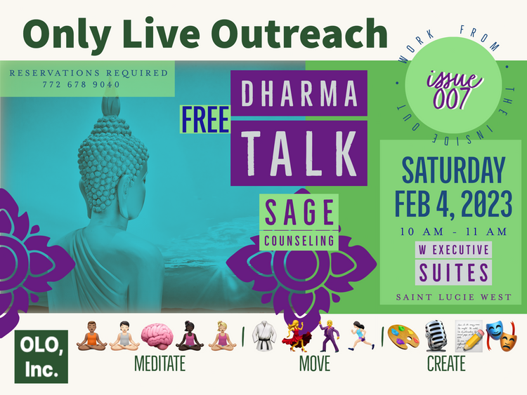 OLO #007 β 1st Saturdays + Zoom Yoga w/ Cheech